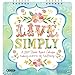 2015 Live Simply Studio Mini Wall Calendar Orange Circle Studios