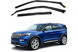 R-GEE in-Channel Window Rain Guards Fit for Ford Explorer 2020 2021 2022 2023 2024 2025, Window Vent Wind Deflectors Visors S