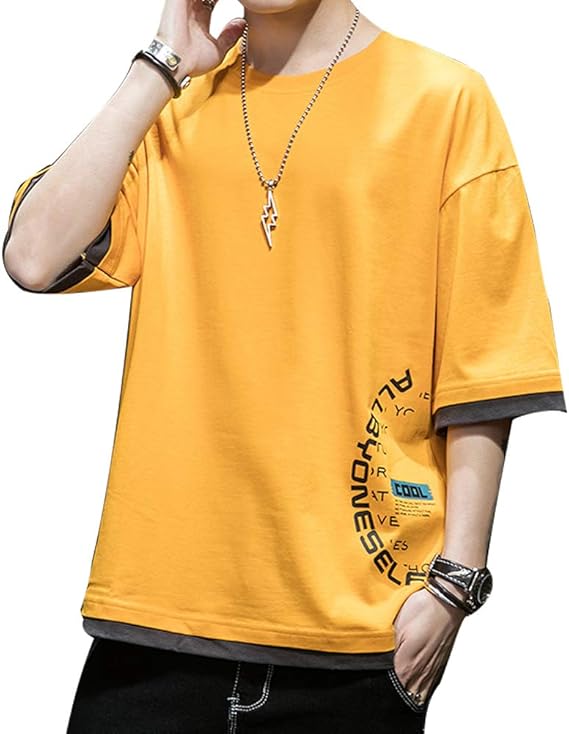 Amazon Tシャツ メンズ 半袖 ビーフィー Tシャツ 夏服 オシャレ ティーシャツ 綿 薄手 大きい サイズ 無地 カジュアル メンズ トップス Tシャツ カットソー 通販