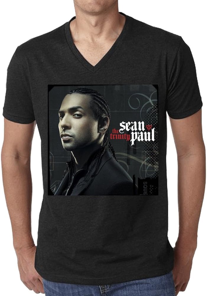 Sean Paul The Trinity T Shirt Mens V Neck Black Amazon.ca Clothing