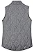 Merokeety Womens Slim Fall Quilted Herringbone Puffer Vest with Zipper XS Black/White