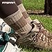 Fit Spirit 3 Pairs Wool Blend Hiking Trekking Work Crew Socks - Choose Your Color