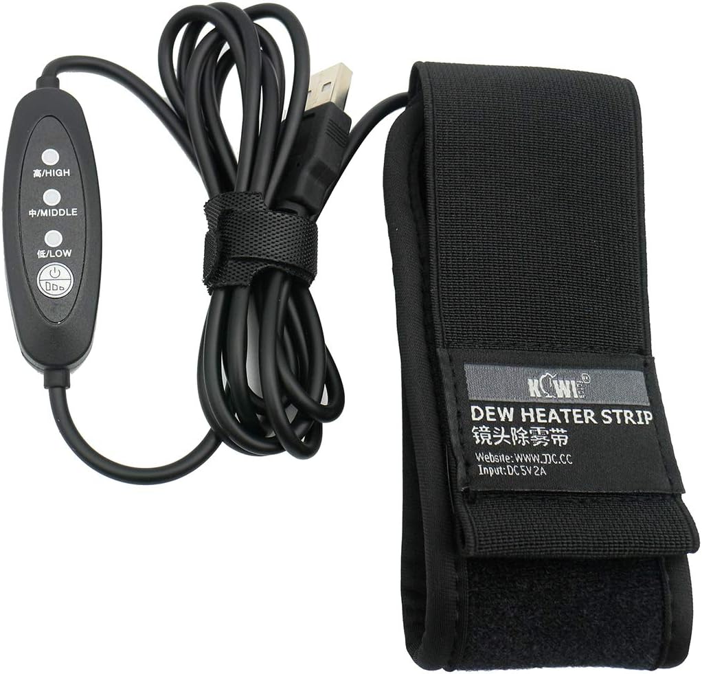 Lens Heater Dew Remover USB Warmer Compatible with Nikon Canon Sony