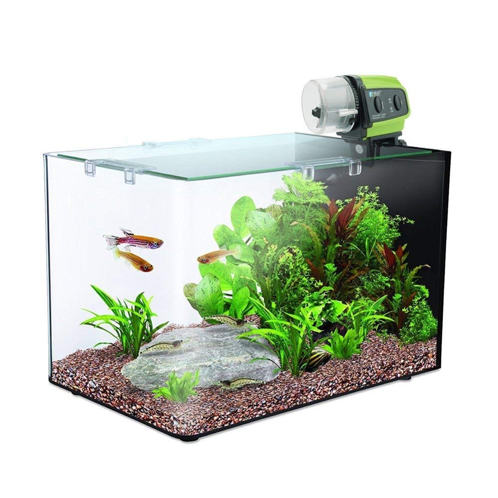 Eesteros AF-2018 Automatic Fish Feeder, Turtle Feeder Digital Fish Food Timer Programmable Food Dispenser for Weekend, Holiday
