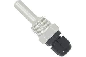 OTOMATICO 10mm ⌀ - 1/2 inch thermowell weldless Stainless Steel 304 for Beer fermenter ds18b20 pt100 Homebrew Boiler 30 50 100 150 200 300 400 500mm (30mm)