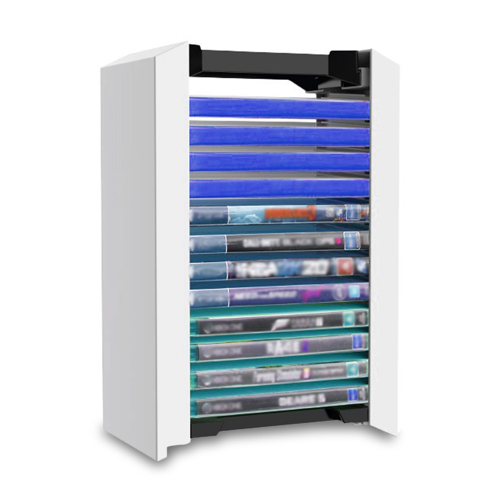 Photo 1 of **NON FUNCTIONAL**PARTS ONLY** Bealuffe Game Holder for PS4 for PS5, for Xbox Series X, for Xbox One, Game Storage Tower for Switch, Game Disk Organizer (up to 12 Discs)