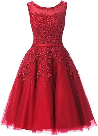 Everbeauties Robe De Soiree Courte Pour Femme Robe De Soiree Avec Broderie En Perles Robe De Bal Amazon Fr Vetements Et Accessoires