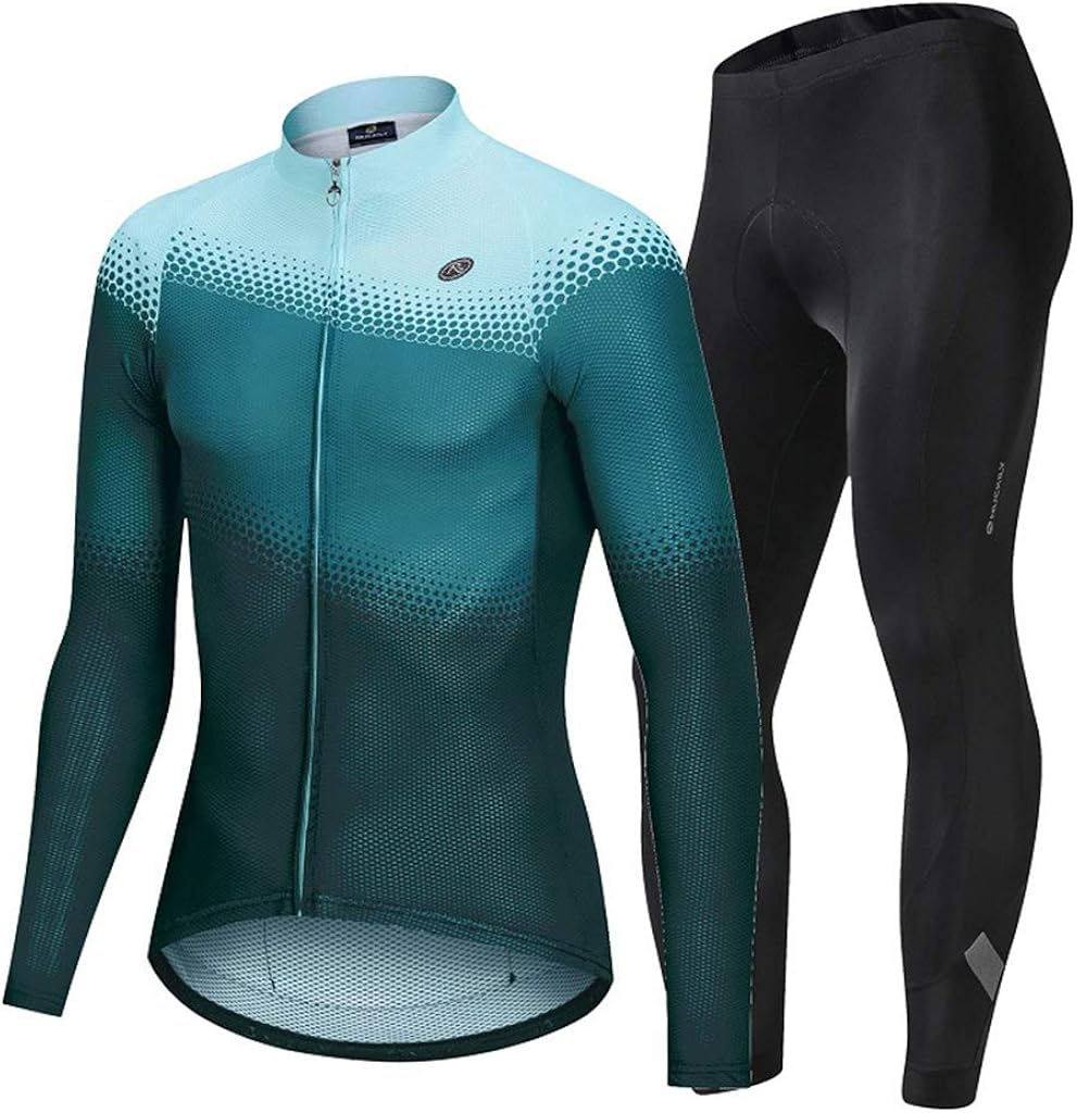 SMRiver Abbigliamento da Ciclismo Primaverile E Autunnale Tuta da Uomo