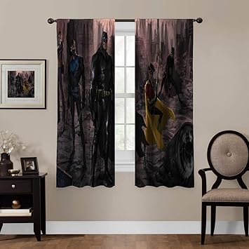 Amazon Com Jinguizi Printed Kids Nursery Curtain Batman And His