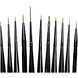 Majestic Royal and Langnickel Short Handle Paint Brush Set, Detail, 11-Piece