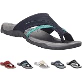 Ivieicip Women Orthopedic Sandals with Arch Support Flip Flops for Plantar Fasciitis Comfort Sandals with Toe Ring Loop