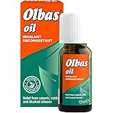 Olbas Oil Natural Inhalant Decongestant Oil with Cajuput, Clove, Eucalyptus, Menthol, Mint, and Peppermint - Fast Relief for 
