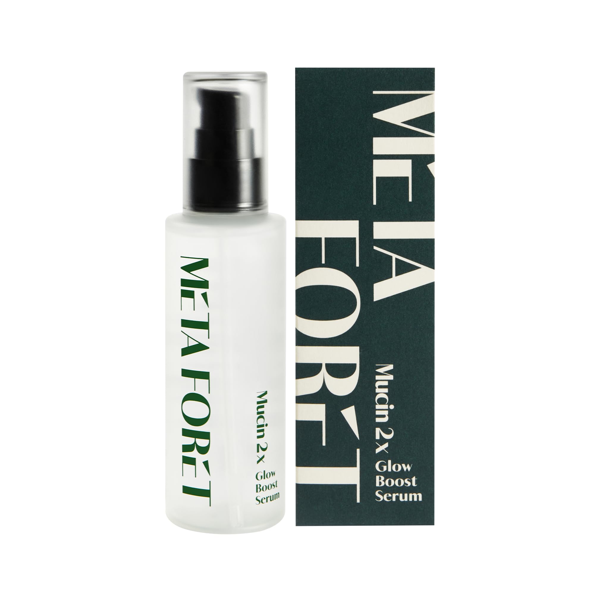 META FORET METAFORET Vegan Mucin 2x Boost Serum 3.38oz 100ml / Day and Night Face Moisturizer for Dry, Sensitive, Acne Prone Skin, Hydrating, Nourishing, Anti Aging