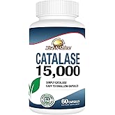Rise-N-Shine Catalase Supplement 15,000 -Powerful Antioxidant Enzyme for Hair Health, Strong Hair Support and More - 60 Count (60-Day Supply)