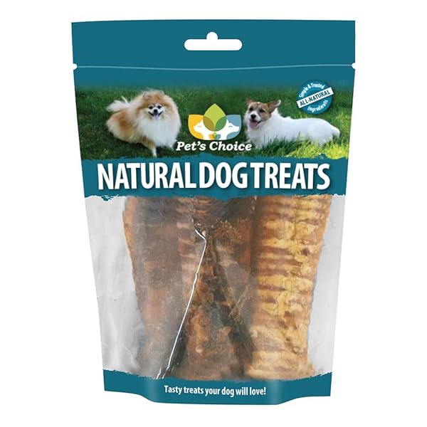 PET’S CHOICE DOG TREATS, BEEF TRACHEA, ALL NATURAL,...