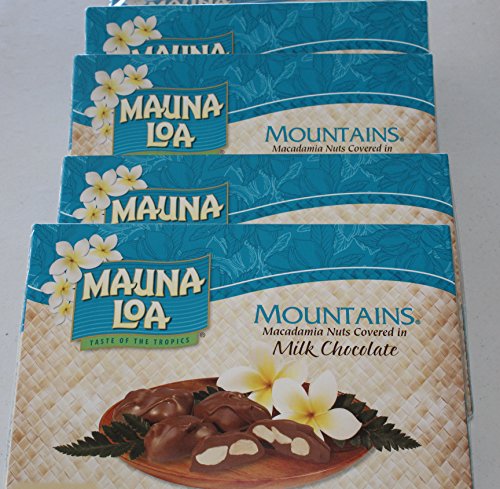 Multi Pack Mauna Loa Mountains Chocolate Covered Macadamia Nuts (3-5oz boxes) (3 Boxes-45 pieces)