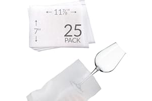 UBOXES 7"x11-7/8" Foam Wrap Glass Pouches Protect Dishes and Fragile Items While Moving (25 Pack)
