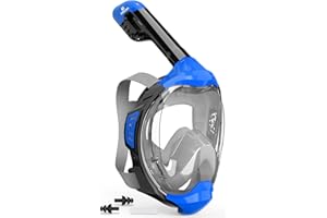 EMSINA-Full Face Snorkel Mask Adult The Perfect Snorkeling Gear for Adults and Kids, Upgrade Dry Top Breathing System-New flo