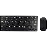 SANOXY Wireless Ultra-Slim Keyboard for iPad Air 2/Air, iPad mini, iPad 4/3/2, Galaxy Tabs and Other Mobile Devices + Wireless Optical Mouse Gift (Mouse not for iPad) (BLACK)