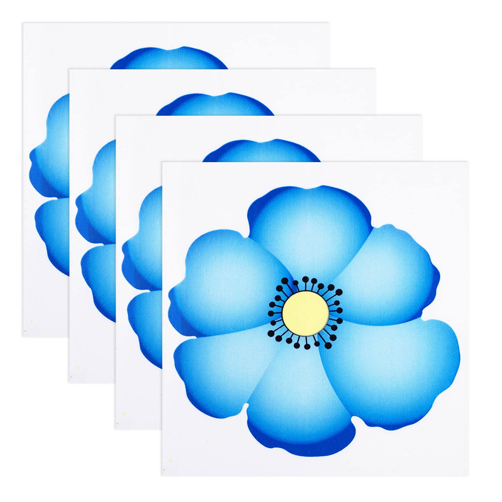 30PCS Window Fly Traps, Peach Blossom Window Fly Stickers, Insect Flies Wasp Pest Killer