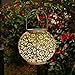 TAKEME Solar Lantern,Outdoor Garden Lights,Metal Waterproof LED Hanging Lights Decorative Lamp for Patio Outside Table