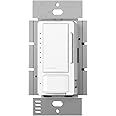 Lutron Maestro LED+ Dimmer and Vacancy Sensor, Single Pole and Multi-Location, MSCL-VP153M-WH, White