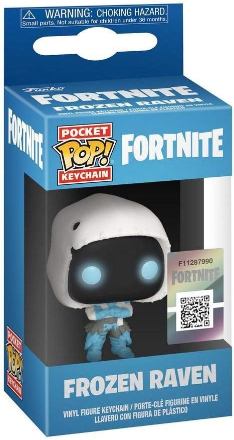 Funko Pop! Keychain: Fortnite, Frozen Raven Novelty Keyring, Collectable Mini Figure, Stocking Filler, Gift Idea