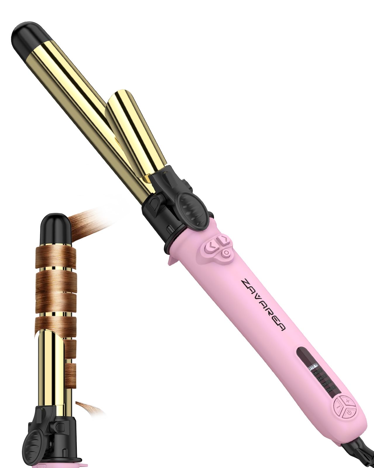 Photo 1 of Rotating Curling Iron 1 Inch for All Hair Types-Rapid Heating Automatic Curling Iron Self Curling Wand-Dual Voltage Auto Rotating Hair Curler for Curls and Waves