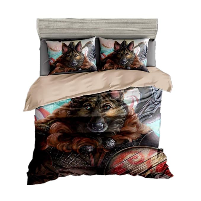 Bettwäsche, Fansu Bedding Bedrucktes Bettbezug-Set 3 Teilig Hohe Qualität Microfaser Bequem Weich und Haltbar Atmungsaktive H