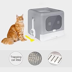 MARSDOCK Cat Litter Box, Fully Enclosed, Odor