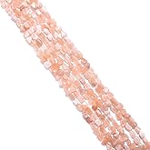 BEADIA Irregular Natural Sunstone Stone Loose Semi Gemstone Beads for Jewelry Making 5-8mm 38cm