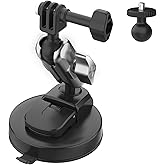 NEOSOU Suction Cup Car Mount for GoPro Insta360, Window Windshield Dash Dashboard Holder Compatible with DJI Action 6 5 Pro 4 3, Osmo 360, Nano, Pocket 3, X5 X4 Go Ultra 3S Ace Pro 2 Accessories
