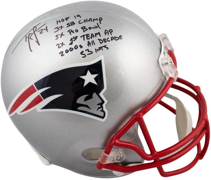 ty law signed helmet