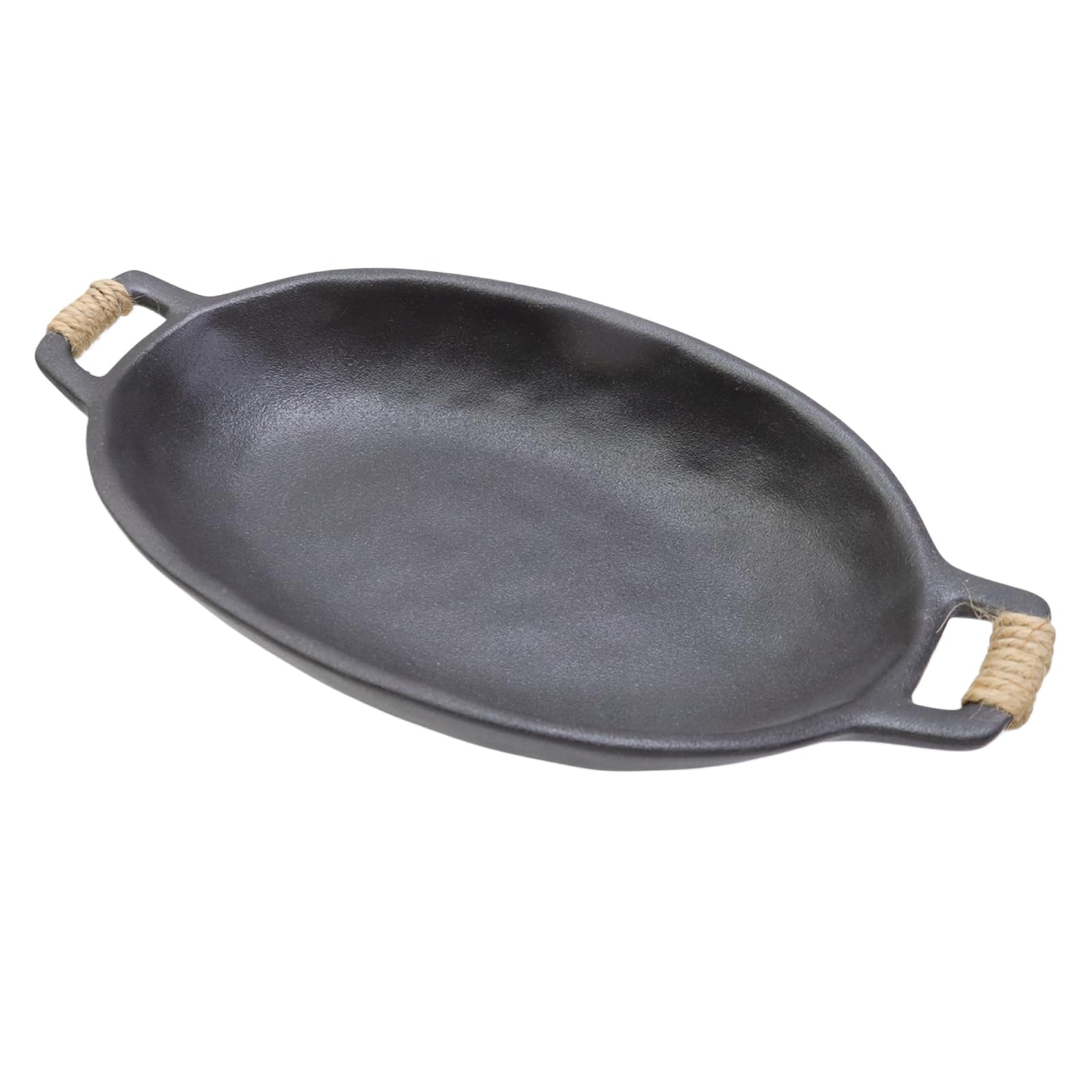 Photo 1 of *MINOR DAMAGE*
Nicerity Ceramic Large Fruit Oval Bowl or Salad Bowl with Handles Aqua Reactive Glaze Serveware for Kitchen Counter (Black)