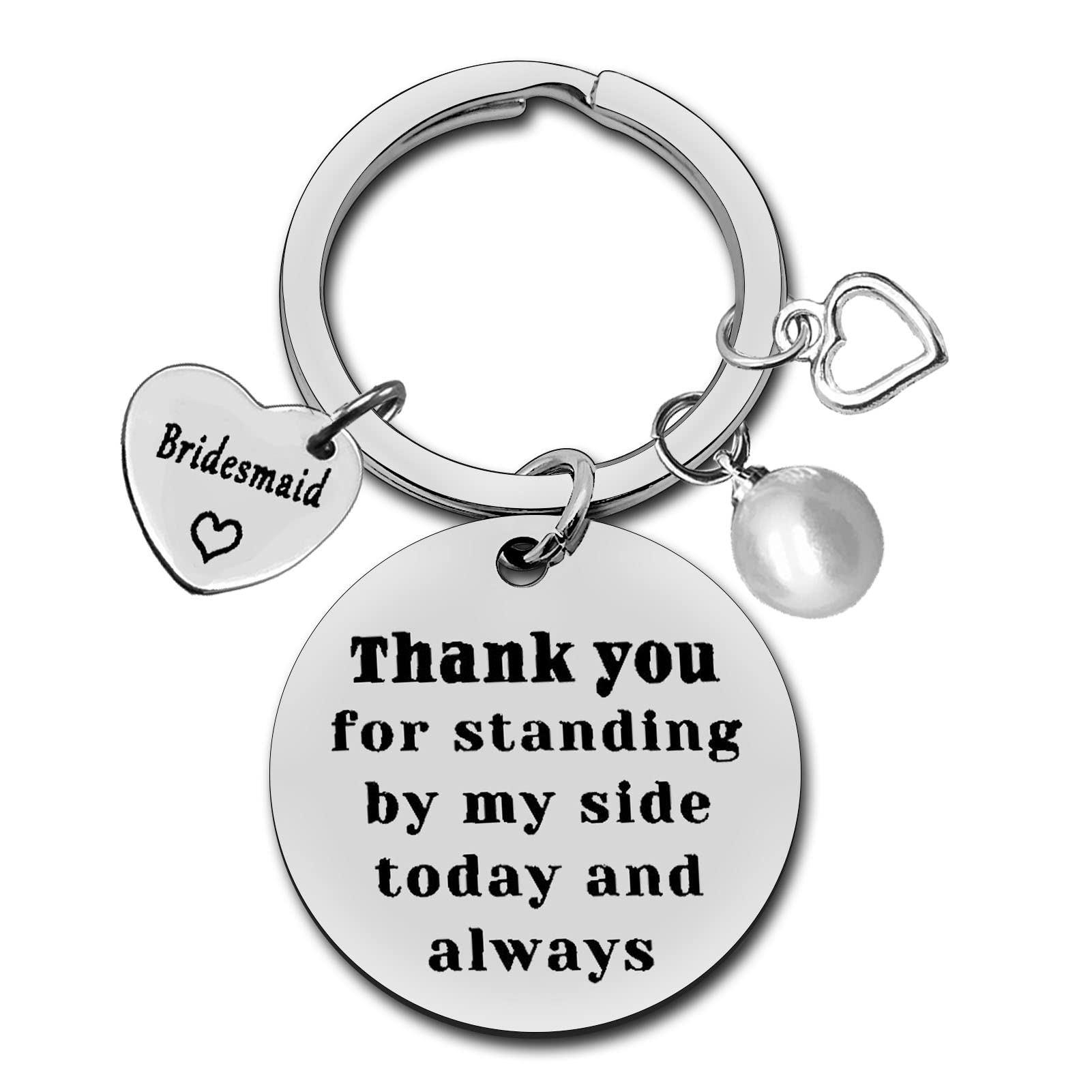 Bridesmaid Gifts Bridesmaid Keyring Maid of Honor Gifts from The Bride Wedding Jewelry for Bridesmaids Thank You Gift Wedding Gift for Best Friends Sister in Law Appreciation Gift for Bridesmaid