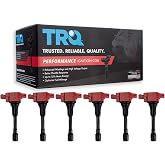 TRQ Performance Ignition Coil Set 6 Piece 70L | For 08-19 Infiniti EX37 FX37 G37 M37 Q40 Q50 Q60 Q70 Q70L QX50 QX70 09-20 Nissan 370Z