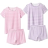 Bafeicao Bamboo Viscose Toddler Pajamas, Baby Boys Girls Summer Snug-Fit Sleepwear Daily
