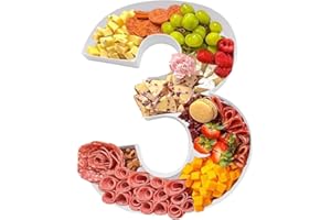 30.5cm Cardboard Number Fillable Charcuterie Board Sweet Tray Birthday Decorative Shaped Box (Number 3)