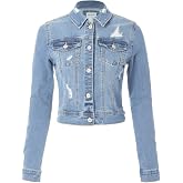 Design by Olivia Women's Stretch Denim Jacket Slim Fit Jean Coat