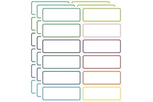 SVNOOC Reusable Dry Erase Labels Sticky Notes for Storage Bins Organizing Jar Pantry, Waterproof Removable Label Stickers for Kitchen Office School All Purpose Use (1.25 * 3.5 inches Mullticolor)