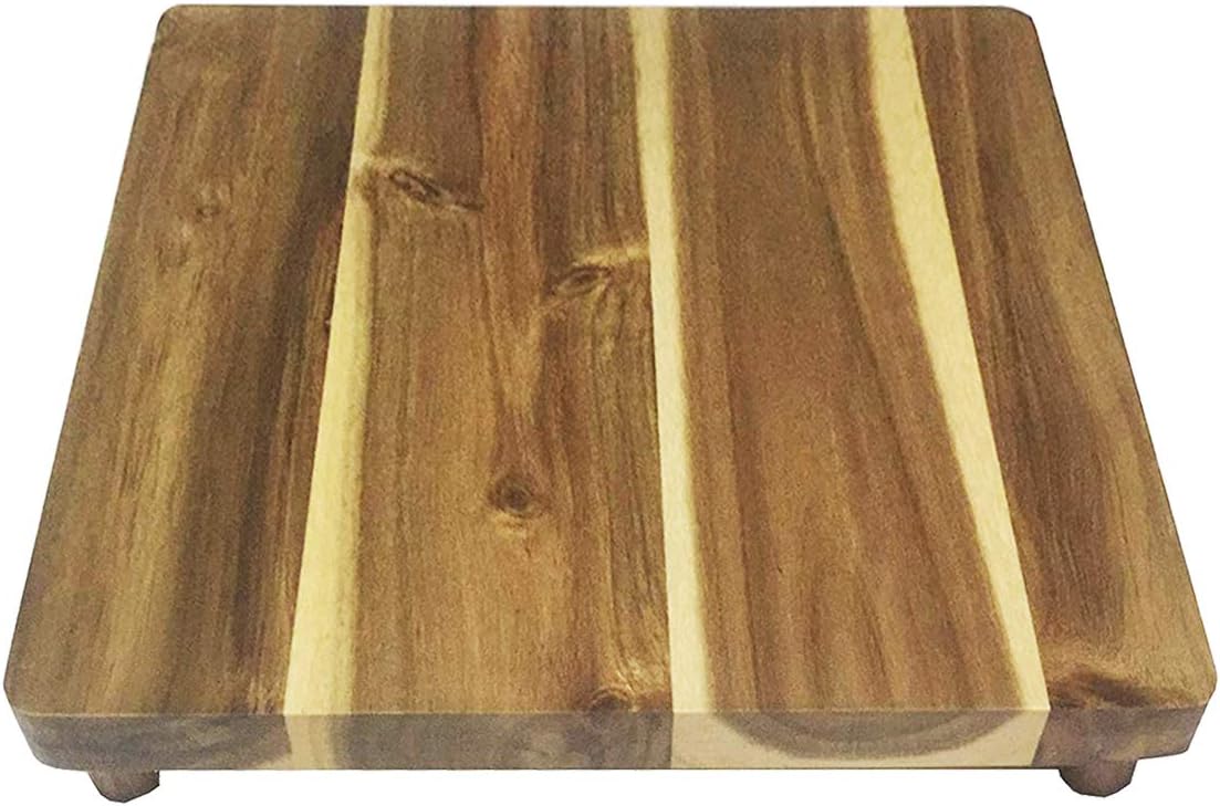 Grill Griddle Cutting Board with Feet for Blackstone 1755 Accessories,Koa Wood Cutting Board for Camp Chef,Countertop or Top of Griddle,One Pieces
