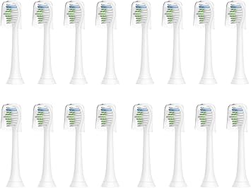 Amazon Co Jp 替えブラシ 互換 フィリップス ソニッケアー 電動歯ブラシ ヘッド ダイヤモンドクリーン イージークリーン プロテクティブクリーン などと互換性あり 16本 ビューティー