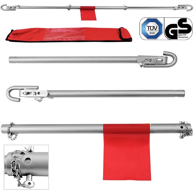 Recovery Towing Pole Heavy Duty 1800kg Spring Damper High Strength 1.8m