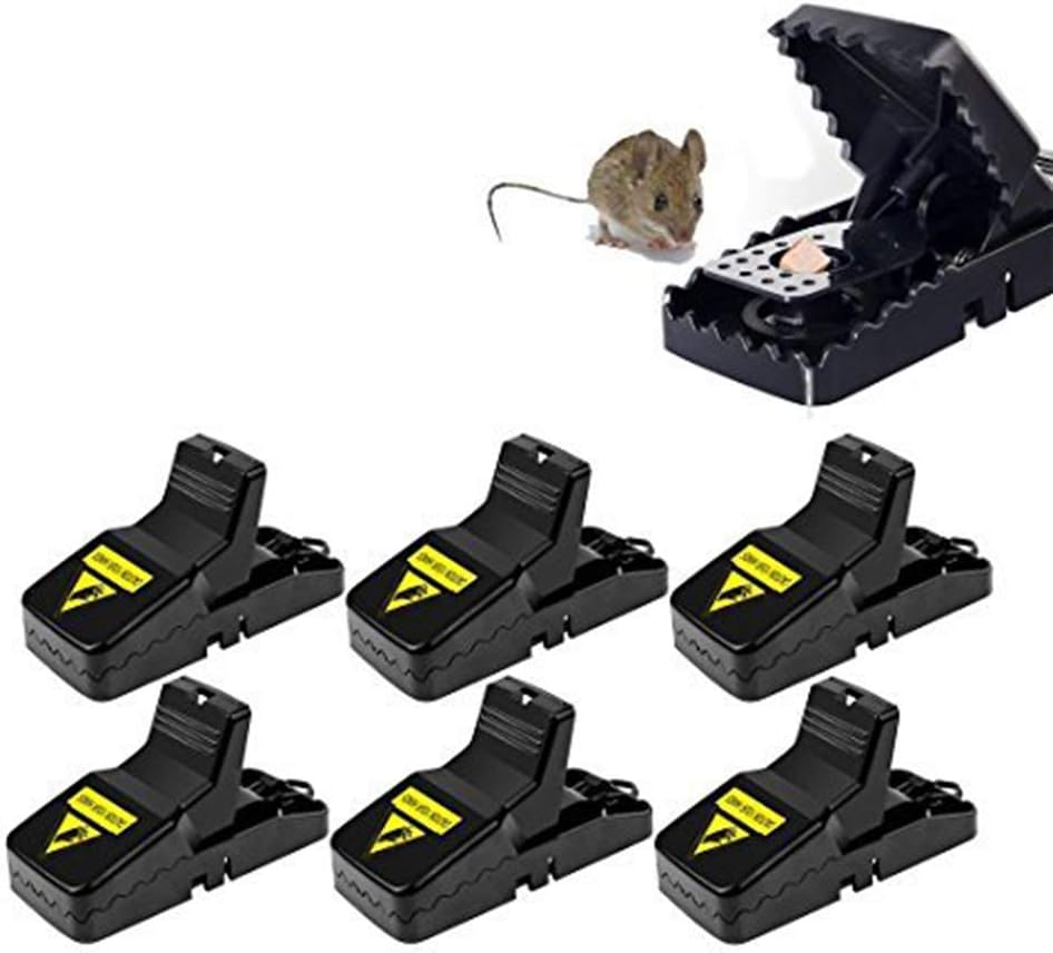 LOWELLTEK Mouse trap,Rat Traps Snap Humane Power Rodent quick kill(6 Pack)