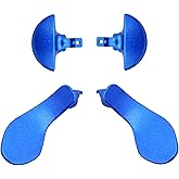 4 Pcs Metal Back Paddles for PS5 Edge Controller Accessories(Blue) | Back Paddles for PS5 DualSense Edge Controller Rear Grip Parts,Interchangeable Rear Button for PS5 Edge Controller