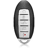 Keylessbest Replacement for 2016 2017 2018 2019 Nissan Maxima Altima Infiniti Q50 Q60 Key Fob Remote Control KR5S180144014 5 Buttons 433MHz