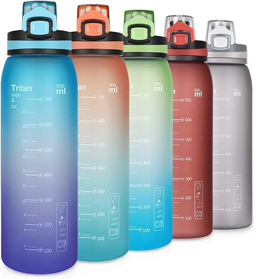 Opard Trinkflasche Sport 900ml Wasserflasche Aus Tritan Bpa Frei Auslaufsicher Sportflasche Fur Kinder Fitness Fahrrad Fussball Outdoor Bl Amazon De Sport Freizeit