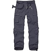 TRGPSG Women's Cargo Pants Relaxed Fit Camo Pants Fashion Y2K Pants Parachute Techwear Work Pants with Multi Pocket