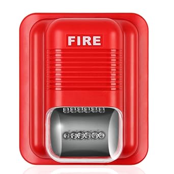 Alarma de Iincendio de Alerta de Sonido y luz Firefighting Acousto-Optical Alarm Sirena Sensor