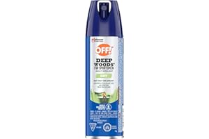OFF! Deep Woods Dry Insect and Mosquito Repellent, Bug Spray Ideal for Camping, Hiking and Hunting, Up to 8 Hours of Protecti